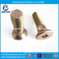 Color Zinc-plated hex Countersunk Head Socket Bolt